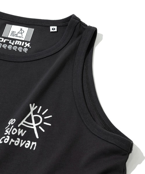 go slow caravan(ゴースローキャラバン)の「Drymix タンクトップワンピース W(ワンピース・レディース・イエロー/ブラック系その他2/ミント/アイボリー・FREE)」の6枚目の写真