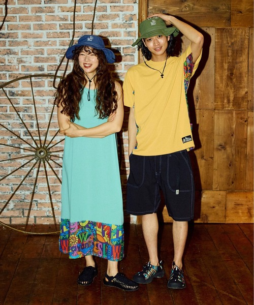 go slow caravan(ゴースローキャラバン)の「Drymix タンクトップワンピース W(ワンピース・レディース・イエロー/ブラック系その他2/ミント/アイボリー・FREE)」の16枚目の写真
