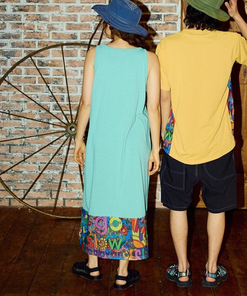 go slow caravan(ゴースローキャラバン)の「Drymix タンクトップワンピース W(ワンピース・レディース・イエロー/ブラック系その他2/ミント/アイボリー・FREE)」の15枚目の写真