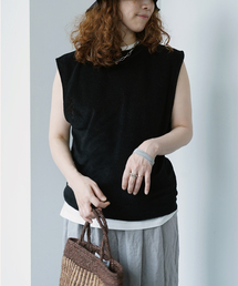 JOURNAL STANDARD LUXE | 【SOIL】LINEN/POLYESTER PILE CREW-NECK VEST(Tシャツ/カットソー)