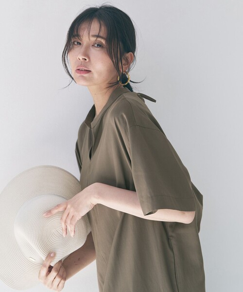 UNFILO（アンフィーロ）の「バックデザイン ワンピース（ワンピース・レディース・ブラック系/カーキ系・X-LARGE）」の7枚目の写真