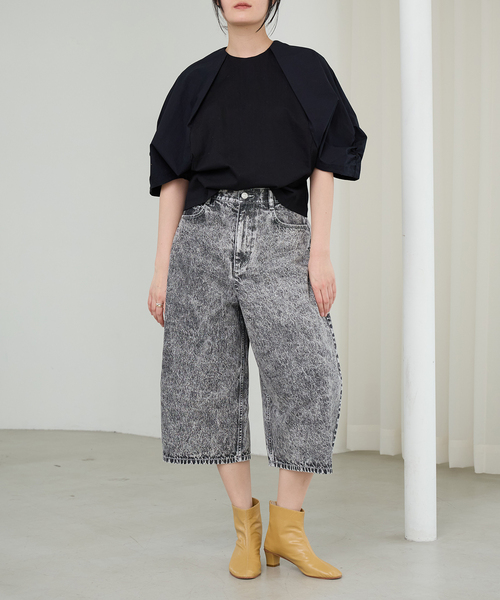 IENA LA BOUCLE（イエナラブークル）の「《追加》《洗濯機洗い可》タイプライターコンビプルオーバー（Tシャツ/カットソー・レディース・ホワイト/ブラック・FREE）」の22枚目の写真