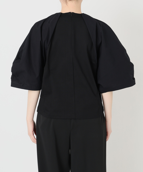 IENA LA BOUCLE（イエナラブークル）の「《追加》《洗濯機洗い可》タイプライターコンビプルオーバー（Tシャツ/カットソー・レディース・ホワイト/ブラック・FREE）」の14枚目の写真