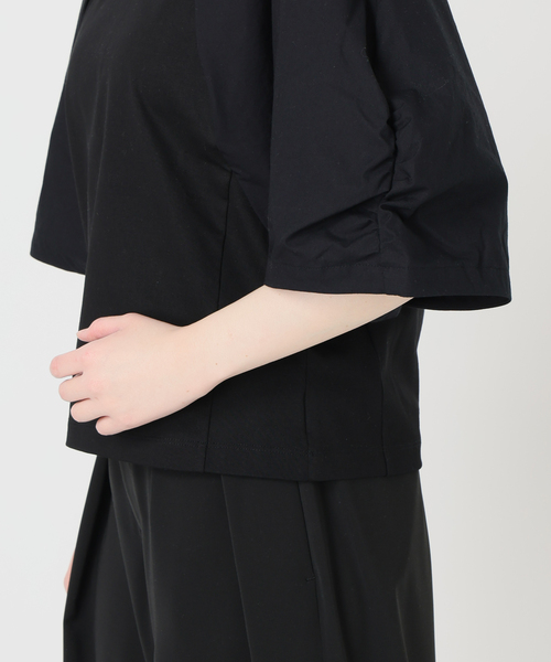 IENA LA BOUCLE（イエナラブークル）の「《追加》《洗濯機洗い可》タイプライターコンビプルオーバー（Tシャツ/カットソー・レディース・ホワイト/ブラック・FREE）」の17枚目の写真