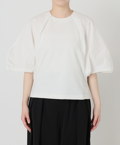 IENA LA BOUCLE（イエナラブークル）の「《追加》《洗濯機洗い可》タイプライターコンビプルオーバー（Tシャツ/カットソー・レディース・ホワイト/ブラック・FREE）」の20枚目の写真