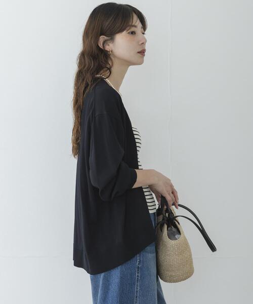 URBAN RESEARCH Sonny Label(アーバンリサーチサニーレーベル)の「『WEB限定』アイスサマーUVカットニットカーディガン(カーディガン/ボレロ・レディース・ブルー/ブラウン/グレー系その他/ブラック・FREE)」の8枚目の写真