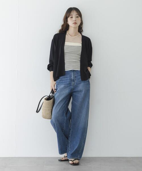 URBAN RESEARCH Sonny Label(アーバンリサーチサニーレーベル)の「『WEB限定』アイスサマーUVカットニットカーディガン(カーディガン/ボレロ・レディース・ブルー/ブラウン/グレー系その他/ブラック・FREE)」の10枚目の写真