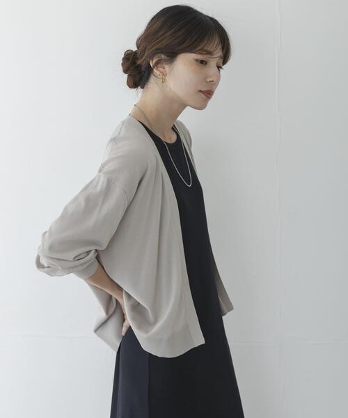 URBAN RESEARCH Sonny Label(アーバンリサーチサニーレーベル)の「『WEB限定』アイスサマーUVカットニットカーディガン(カーディガン/ボレロ・レディース・ブルー/ブラウン/グレー系その他/ブラック・FREE)」の16枚目の写真