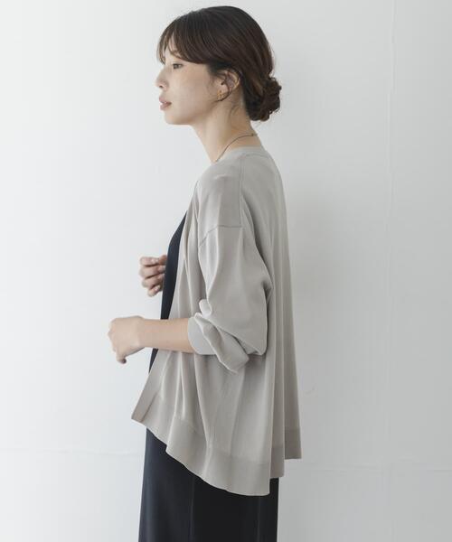 URBAN RESEARCH Sonny Label(アーバンリサーチサニーレーベル)の「『WEB限定』アイスサマーUVカットニットカーディガン(カーディガン/ボレロ・レディース・ブルー/ブラウン/グレー系その他/ブラック・FREE)」の17枚目の写真