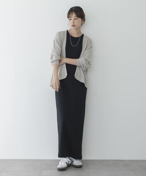 URBAN RESEARCH Sonny Label(アーバンリサーチサニーレーベル)の「『WEB限定』アイスサマーUVカットニットカーディガン(カーディガン/ボレロ・レディース・ブルー/ブラウン/グレー系その他/ブラック・FREE)」の19枚目の写真
