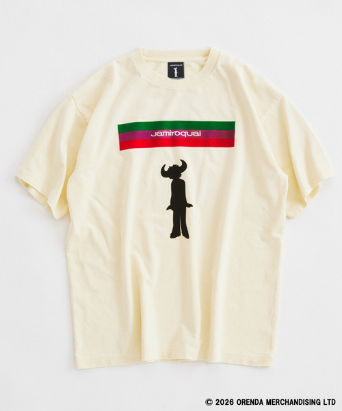 JOURNAL STANDARD relume(ジャーナルスタンダード レリューム)の「Jamiroquai / ジャミロクワイ 別注 フェードプリント Tシャツ(Tシャツ/カットソー・メンズ・ホワイト/ブラック/ライトイエロー・LARGE/MEDIUM)」の3枚目の写真