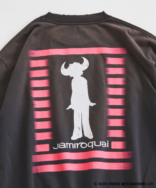 JOURNAL STANDARD relume(ジャーナルスタンダード レリューム)の「Jamiroquai / ジャミロクワイ 別注 フェードプリント Tシャツ(Tシャツ/カットソー・メンズ・ホワイト/ブラック/ライトイエロー・LARGE/MEDIUM)」の12枚目の写真