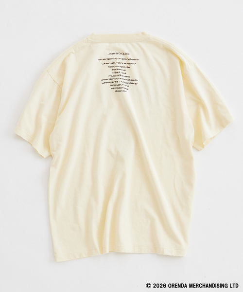 JOURNAL STANDARD relume(ジャーナルスタンダード レリューム)の「Jamiroquai / ジャミロクワイ 別注 フェードプリント Tシャツ(Tシャツ/カットソー・メンズ・ホワイト/ブラック/ライトイエロー・LARGE/MEDIUM)」の4枚目の写真
