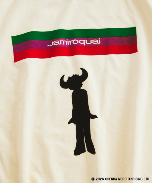 JOURNAL STANDARD relume(ジャーナルスタンダード レリューム)の「Jamiroquai / ジャミロクワイ 別注 フェードプリント Tシャツ(Tシャツ/カットソー・メンズ・ホワイト/ブラック/ライトイエロー・LARGE/MEDIUM)」の5枚目の写真
