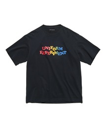 GRANCY】LinestoneDesign Graphic Damage LongTee / ラインストーン