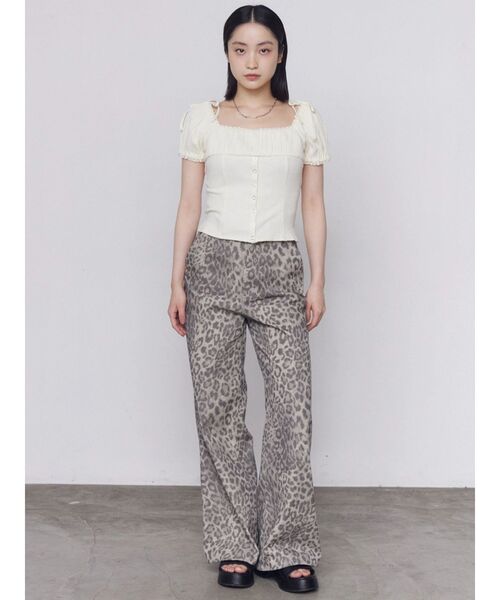 EMODA（エモダ）の「ルーズワイドツイルパンツ（その他パンツ・レディース・グレー/ベージュ/ピンク・SMALL/MEDIUM）」の9枚目の写真
