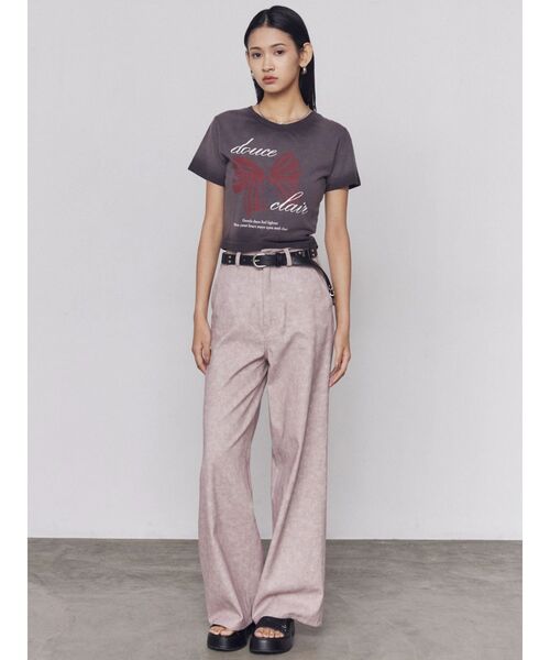 EMODA（エモダ）の「ルーズワイドツイルパンツ（その他パンツ・レディース・グレー/ベージュ/ピンク・SMALL/MEDIUM）」の17枚目の写真
