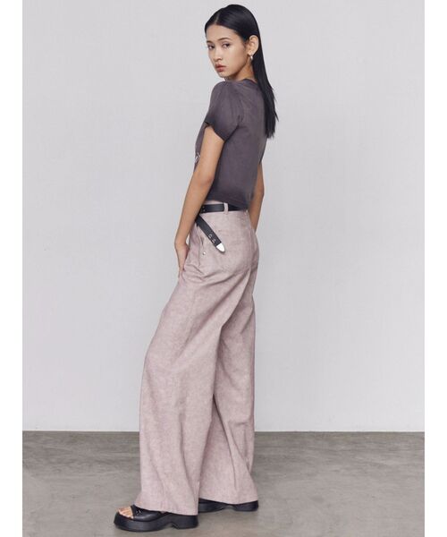 EMODA（エモダ）の「ルーズワイドツイルパンツ（その他パンツ・レディース・グレー/ベージュ/ピンク・SMALL/MEDIUM）」の18枚目の写真