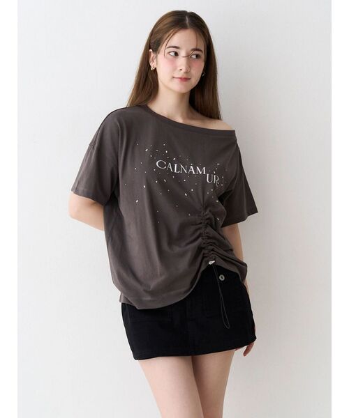 CALNAMUR(カルナムール)の「ツイルミニスカパン(スカート・レディース・ブラック/アイボリー・SMALL/MEDIUM)」の19枚目の写真