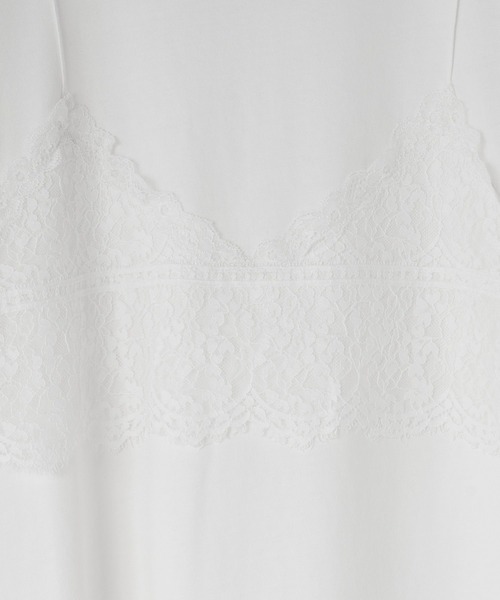 LOWRYS FARM(ローリーズファーム)の「レースドッキングTEE 1043045(Tシャツ/カットソー・レディース・チャコールグレー/オフホワイト・FREE)」の10枚目の写真