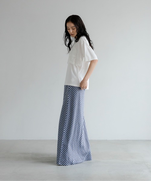 LOWRYS FARM(ローリーズファーム)の「レースドッキングTEE 1043045(Tシャツ/カットソー・レディース・チャコールグレー/オフホワイト/ブラック・FREE)」の14枚目の写真