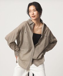 green label relaxing（グリーンレーベルリラクシング）の「［size SHORTあり］シアー チェック シャツ（シャツ/ブラウス）」
