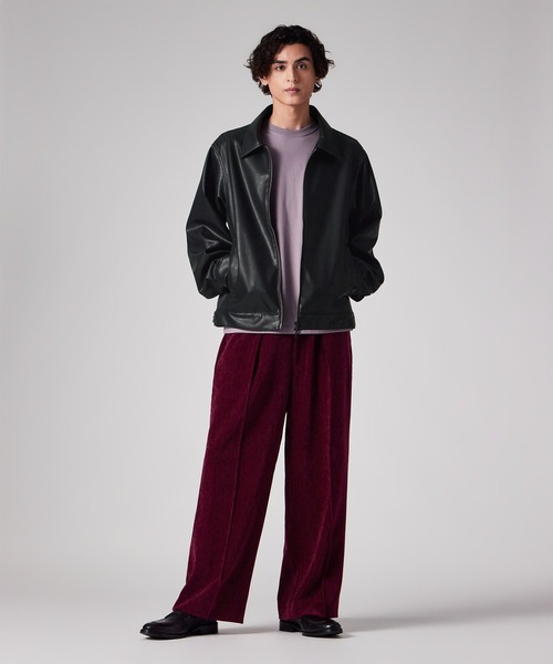 PS Paul Smith（ピーエスポールスミス）の「シンセティックレザー ジップアップブルゾン / 262717 EXSB06（ブルゾン・メンズ・ブラウン/ブラック・LARGE/MEDIUM）」の14枚目の写真