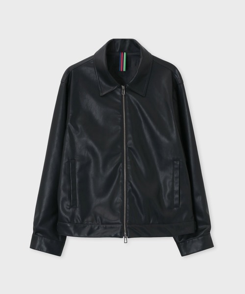 PS Paul Smith（ピーエスポールスミス）の「シンセティックレザー ジップアップブルゾン / 262717 EXSB06（ブルゾン・メンズ・ブラウン/ブラック・LARGE/MEDIUM）」の17枚目の写真