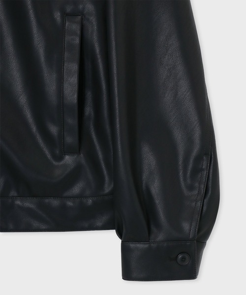 PS Paul Smith（ピーエスポールスミス）の「シンセティックレザー ジップアップブルゾン / 262717 EXSB06（ブルゾン・メンズ・ブラウン/ブラック・LARGE/MEDIUM）」の19枚目の写真