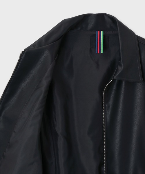 PS Paul Smith（ピーエスポールスミス）の「シンセティックレザー ジップアップブルゾン / 262717 EXSB06（ブルゾン・メンズ・ブラウン/ブラック・LARGE/MEDIUM）」の20枚目の写真