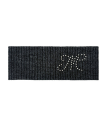 MINCO（ミンシオ）の「M Stud Knit Hairband (charcoal)（キャップ）」