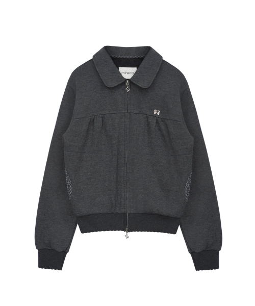 MIRECO(ミレコ)の「MINI CHECK SWEAT JK CHARCOAL(その他アウター・レディース・その他・FREE)」の4枚目の写真