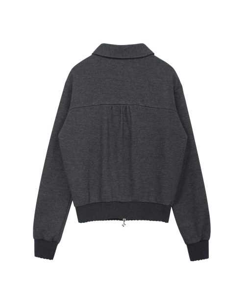 MIRECO(ミレコ)の「MINI CHECK SWEAT JK CHARCOAL(その他アウター・レディース・その他・FREE)」の5枚目の写真