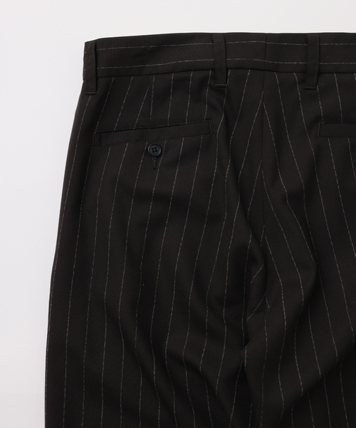 UNFOLLOW（アンフォロー）の「【FOLL / フォル】old stripe wool light slacks（スラックス・メンズ・ブラウン・1/2/3）」の3枚目の写真