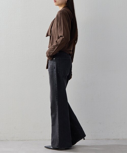 UNFORM（アンフォーム）の「【2026AW Debut】【UNFORM】カシミヤ混フーディボウタイニット（ニット/セーター・レディース・ブラック/チャコールグレー/ブラウン・FREE）」の16枚目の写真