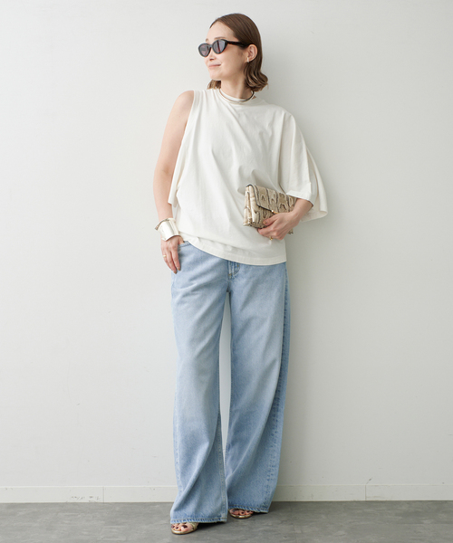 Deuxieme Classe(ドゥーズィエムクラス)の「【AGOLDE / エーゴールドイー】 SHOULDER CUT OUT TEE(Tシャツ/カットソー・レディース・ホワイト・FREE)」の6枚目の写真