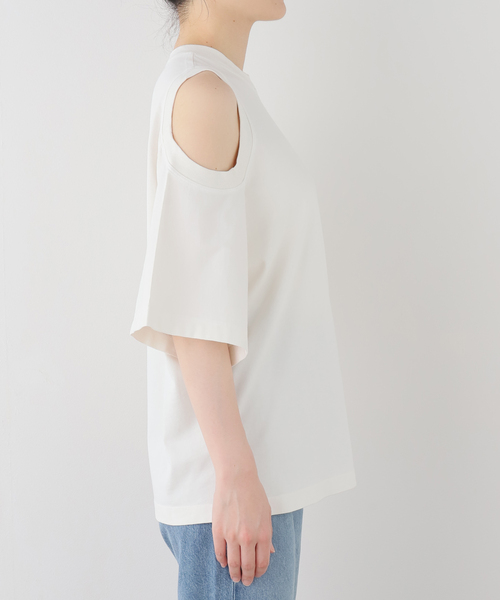 Deuxieme Classe(ドゥーズィエムクラス)の「【AGOLDE / エーゴールドイー】 SHOULDER CUT OUT TEE(Tシャツ/カットソー・レディース・ホワイト・FREE)」の13枚目の写真