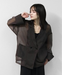 シアーダブルジャケット SHEER DOUBLE BREASTED JACKET