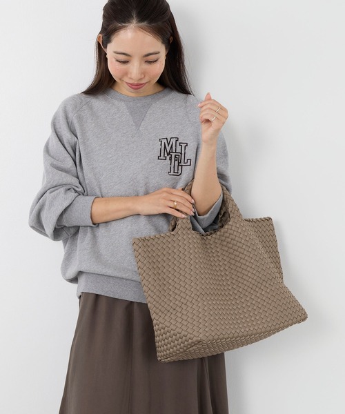 NAGHEDI(ナゲディ)の「【NAGHEDI】トートバッグ-St Barths Medium Tote(トートバッグ・レディース・ダークブラウン/ベージュ・M)」の2枚目の写真
