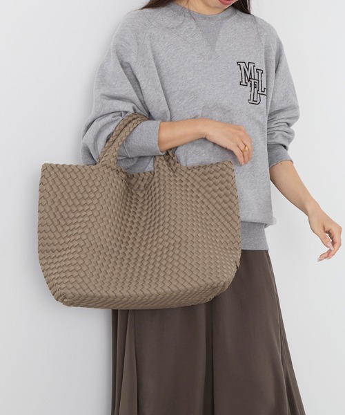 NAGHEDI(ナゲディ)の「【NAGHEDI】トートバッグ-St Barths Medium Tote(トートバッグ・レディース・ダークブラウン/ベージュ・M)」の3枚目の写真