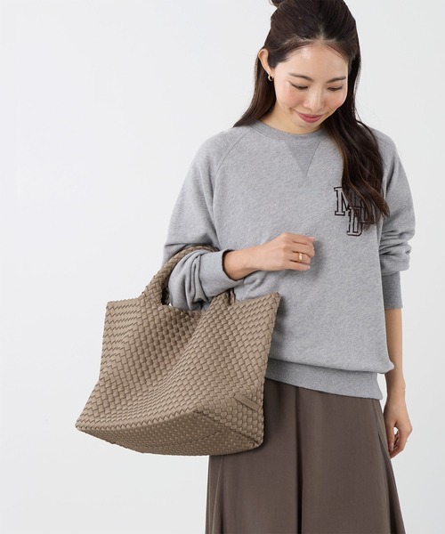 NAGHEDI(ナゲディ)の「【NAGHEDI】トートバッグ-St Barths Medium Tote(トートバッグ・レディース・ダークブラウン/ベージュ・M)」の4枚目の写真