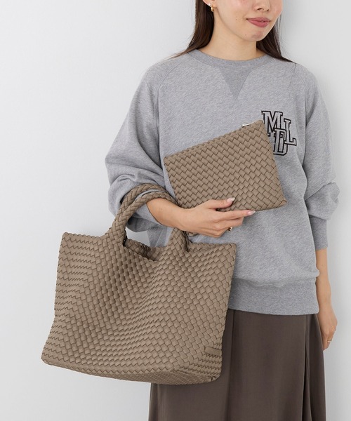 NAGHEDI(ナゲディ)の「【NAGHEDI】トートバッグ-St Barths Medium Tote(トートバッグ・レディース・ダークブラウン/ベージュ・M)」の6枚目の写真
