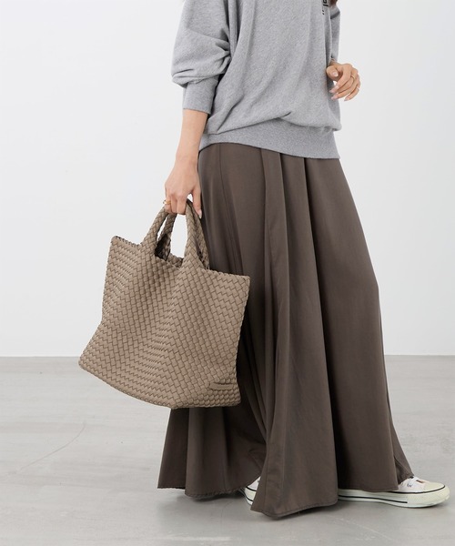 NAGHEDI(ナゲディ)の「【NAGHEDI】トートバッグ-St Barths Medium Tote(トートバッグ・レディース・ダークブラウン/ベージュ・M)」の9枚目の写真
