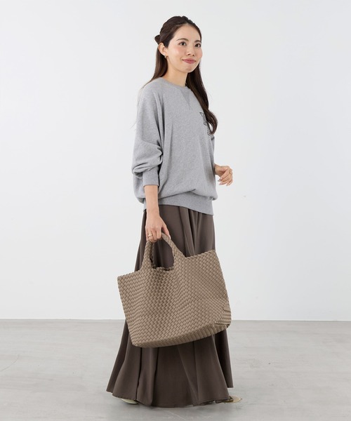 NAGHEDI(ナゲディ)の「【NAGHEDI】トートバッグ-St Barths Medium Tote(トートバッグ・レディース・ダークブラウン/ベージュ・M)」の10枚目の写真