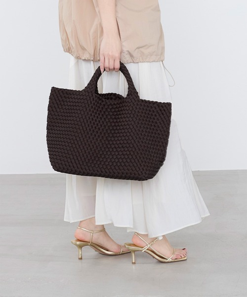 NAGHEDI(ナゲディ)の「【NAGHEDI】トートバッグ-St Barths Medium Tote(トートバッグ・レディース・ダークブラウン/ベージュ・M)」の14枚目の写真