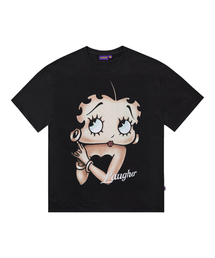 LAUGHER（ラファー）の「[ベティブープ] クイーンTシャツ - ブラック（Tシャツ/カットソー）」
