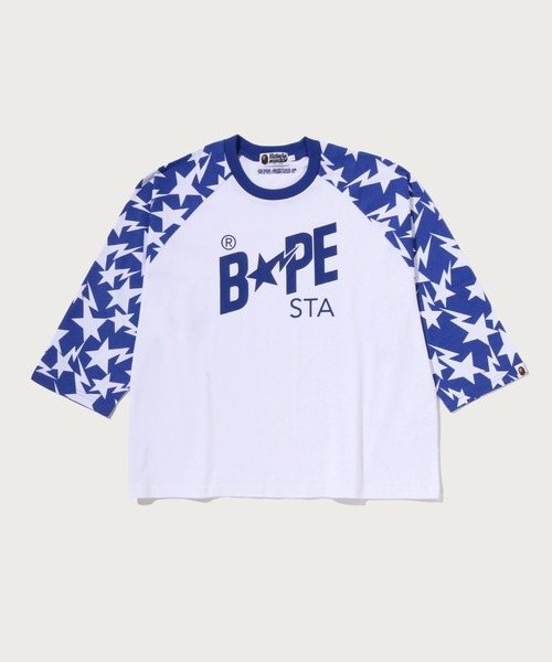 STA PATTERN BAPE STA RAGLAN CROPPED FIT LS TEE（Tシャツ/カットソー