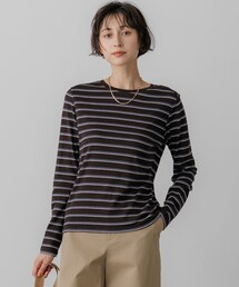 マルチボーダーフライス ロング Tシャツ