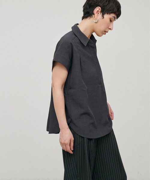 LARUTA(ラルータ)の「【LARUTA】接触冷感シャツパンツセット(シャツ/ブラウス・レディース・ライトグレー/ダークブラウン/グレー・MEDIUM)」の20枚目の写真