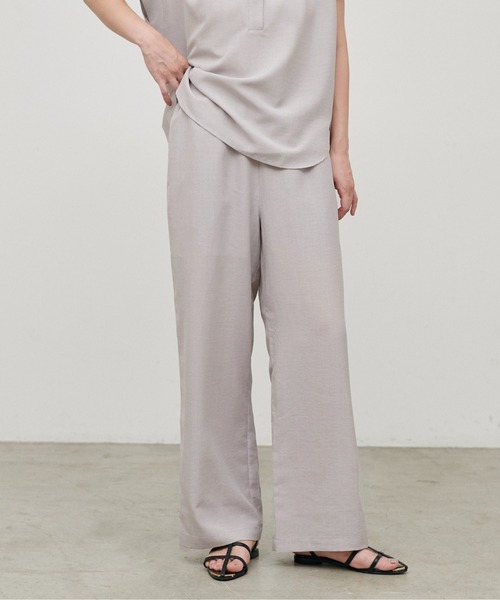 LARUTA(ラルータ)の「【LARUTA】接触冷感シャツパンツセット(シャツ/ブラウス・レディース・ライトグレー/ダークブラウン/グレー・MEDIUM)」の11枚目の写真